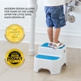 thumbnail image 2 of Prince Lionheart UPPY2 Step Stool for Kids, Toddler Stool for Toilet Potty Training, Berry Blue, 2 of 10