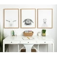 thumbnail image 6 of Kate and Laurel Sylvie Baby Goat Black and White Portrait Framed Canvas Wall Art by Simon Te Tai, 18x24 Natural, 6 of 6