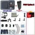 thumbnail image 1 of Cámara de acción con micrófono inalámbrico F6W, 5K, 4K60FPS, 48MP, 2,2 ", LCD táctil, EIS, pantalla Dual, Wi-iFi 170D, resistente al agua, 30M, 8X, Zoom, cámara preescolar, 1 of 5