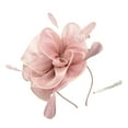thumbnail image 2 of UJNDER Fascinator Hats for Women Elegant Pillbox Flower Headwear for Tea Party Wedding Events Hair Accessories Pink, 2 of 4