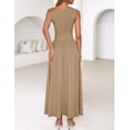 thumbnail image 4 of Vestido largo ZESICA Summer 2025 con un solo hombro casual para mujer, 4 of 6