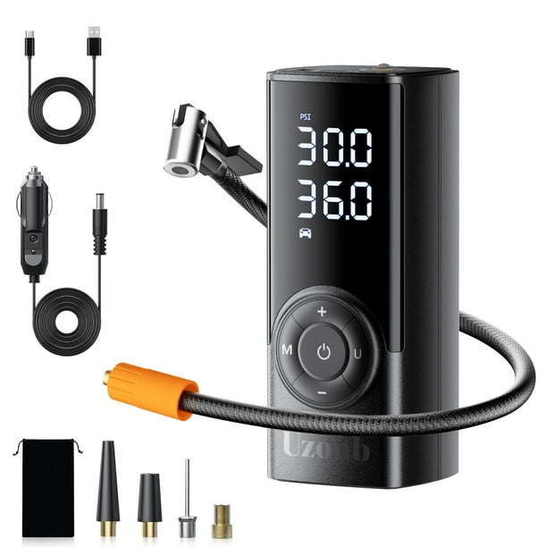 Inflador de neumáticos Uzonb TM-A, compresor de aire portátil de 12 V para coche