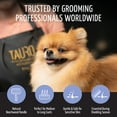 thumbnail image 2 of Tauro Pro Line Wooden Slicker Brush for Small Dogs & Cats, Deshedding & Detangling Tool for Medium to Long Coats, Flexible Cushion, Small (S), Purple, 2 of 9