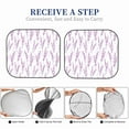 thumbnail image 5 of Picia Lavender Flowers 2 Piece Car Windshield Sun Shade Foldable | Foldable Sun Shield for Front Window Blocks UV Rays and Keeps Your Vehicle Cool-Small, 5 of 7