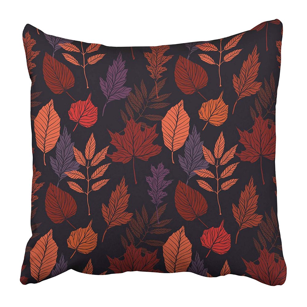 ECCOT Brown Leaf with Fall Leaves Forest Colors of Autumn Green Foliage Christmas Maple