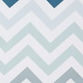 thumbnail image 3 of Bathroom Shower Curtain, Water Resistant Fabric with Grommets & Hooks, Machine Washable, 72"x72" , Blue Ombre Chevron, 3 of 5