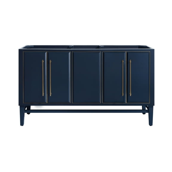 Avanity Mason-V60-G Mason 60" Double Free Standing Wood Vanity Cabinet Only - Blue
