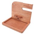 thumbnail image 4 of Soporte De Teléfono De Madera, Estación De Acoplamiento De Teléfono De Madera Con Múltiples Ranuras Exquisito Establo De Moda Para Llave Para Novio Para Teléfonos Celulares, 4 of 8