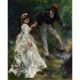 thumbnail image 3 of Pierre-Auguste Renoir 12x14 Black Modern Framed Museum Art Print Titled - The Walk (1870), 3 of 5