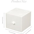 thumbnail image 3 of 2Pcs Small Desk Organizers, Acrylic Drawers Stackable Makeup Organizer, Colorful Bathroom Corner Storage Box with Pull Out Handle Small Cosmetic Storage Bins for Vanity, Desktop, White, 3 of 8
