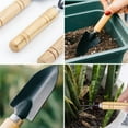 thumbnail image 5 of 3-Piece Mini Garden Tool Set Bonsai Claw Rake Shovel Wooden Handle Handheld Tool, 5 of 5