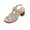 Beige, variant on QNANSPI Women's Wedge Heel Shoes, Summer Casual Footwear for Women, Women Peep Toe Broad Heel Footwear With Buckle Strap For Summer Slide Shoes