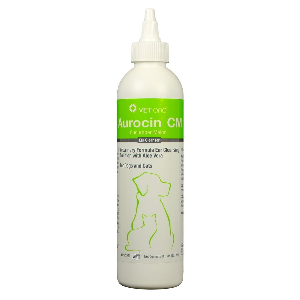 Aurocin CM [Cucumber Melon Scent] Ear Cleanser with Aloe (8 oz)