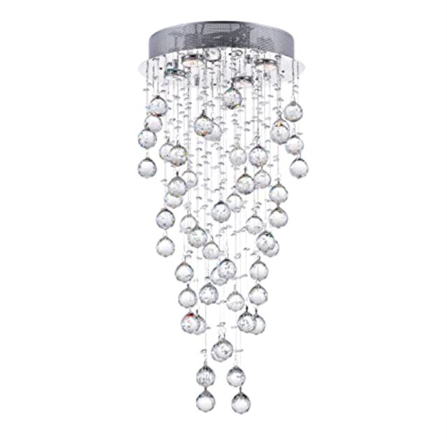 Rain Drop Montage Encastré 4 Lumières avec Finition Chrome
