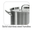 thumbnail image 3 of Tramontina Pro-Line Stainless Steel 16-Quart Stock Pot with Lid, Soup Pot for Professional Kitchens, 3 of 7