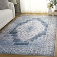 thumbnail image 3 of Safavieh Arizona 8'-0" X 10'-0" Polyester Power Loomed Rug In Gray / Blue, 3 of 12