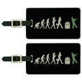 thumbnail image 1 of Zombielution Evolution Luggage ID Tags Suitcase Carry-On Cards - Set of 2, 1 of 3