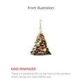 thumbnail image 5 of Leojiow Hanging Artificial Christmas Tree Wall Hanging Decoration Chrismas Tree Xmas Door Hainging Christmas Tree Indoor And Outdoor Decoration Party Supplies Books By Tree Holidays One Size Green, 5 of 5