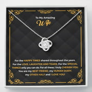 To My Amazing Wife Necklace, Wife Anniversary Gift, Wife Birthday Gift Wife Christmas Gift