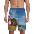 thumbnail image 3 of Lsque Lighthous Mens Sleep Pajama Shorts,Short Pajama Pants, Cotton Ultra-Soft Knit-4X-Large, 3 of 9
