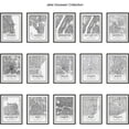 thumbnail image 3 of Kate and Laurel Sylvie Austin Modern Map Framed Canvas Wall Art by Jake Goossen, 18x24 Gray, Decorative Map Art for Wall, 3 of 8