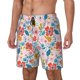 thumbnail image 1 of Balery Floral Ditsy Bañador para hombre, shorts de playa de secado rápido con entrepierna y forro de compresión-Large, 1 of 6