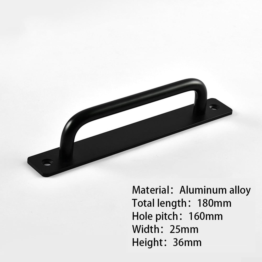 Color: Black Door Handles Sliding Door Handle Hardware Garage Window Home Furniture Cabinet Interior Kitchen with Screws Barn Closet Drawer Aluminum Alloy Color: Black Door Handles Sliding Door Handle Hardware Garage Window Home Furniture Cabinet Interior Kitchen with Screws Barn Closet Drawer Aluminum Alloy