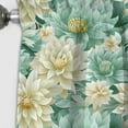 thumbnail image 2 of Designart "Boho Emerald Dahlia Dream I" Floral Blackout Curtain Single Panel, 2 of 4