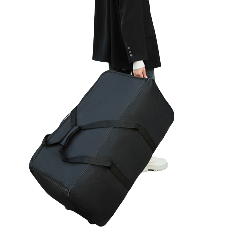 Travel Luggage Bag Foldable Wheel Bag Waterproof Travel Duffel Bag  Shoulder Straps- Use as Luggage or Backpack for Men/Women (Black)