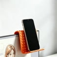 thumbnail image 3 of Portable Foldable Silicone Phone Holder, Flexible Silicone Aluminum Phone Stand, Bendable Rollable Foldable Design, Multi-Angle Adjustable Stand for Mobile, Freely Lazy Bracket (Orange), 3 of 12