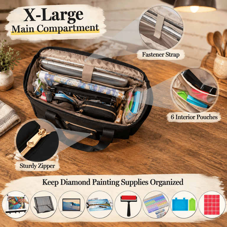 Black Nylon A3 Light Pad Carrying Case Craft Hobby Storage Bag ...