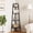 Black, variant on Corner Shelf, 5-Tier Corner Bookshelf with Metal Frame & Wood Ladder Shelves - Display Shelf & Tall Bookcase, Plant Stand for Home Decor - Bedroom, Living Room, Office