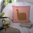 thumbnail image 3 of Carolines Treasures BB7920PW1414 Alpaca Suri Pink Check Fabric Decorative Pillow, 14 x 14 in., 3 of 4