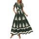 thumbnail image 1 of Vestido largo PRETTYGARDEN para mujer, verano 2025, cuello en V, estampado floral, 1 of 8