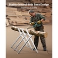 thumbnail image 5 of KFFKFF Folding Saw Horse, 330 lbs Capacity with Durable Metal Legs, Sturdy Steel Frame, Serrated Design for Stability, Ideal for Woodworking, Carpentry, and Construction Tasks, 5 of 9