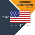 thumbnail image 2 of Magnet Me Up American Flag Magnet Decal, 5 Pack, 2.75x4 inches, Red/Wht/Blu, 2 of 7