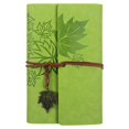 thumbnail image 1 of PENGXIANG Loose-leaf Refillable Notebook Lightweight Portable Notebook for Travelers Writers  Brown A7, 1 of 8