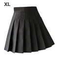 thumbnail image 1 of Falda plisada Mini uniforme de colegiala de tenis de cintura alta con pantalones cortos, negro, XL Vogacara AP001094-09, 1 of 7