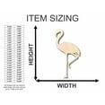 thumbnail image 2 of Unfinished Wood Flamingo Shape - Animal - Bird - Wildlife - Craft - up to 46" DIY 5" / 1/8", 2 of 3