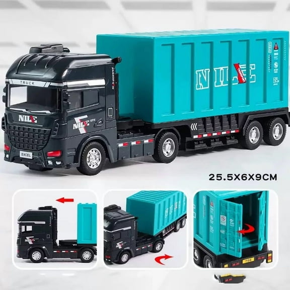 1pcs children I play construction truck toys engineering toys boy party role play desktop decoration indoor and outdoor games