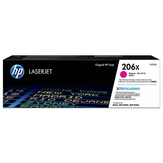 Cartucho de tóner HP 206X Magenta Laserjet Original de alto W2113X
