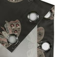 thumbnail image 4 of Ambesonne Grommet Curtain, , 50"x108", Cocoa Charcoal Grey and White, 4 of 5