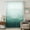 Emerald Green, Teal, White, variant on Mist Ocean Sheer Curtains 45 Inches Long, Coastal Indigo Gray Ombre Sea Waves Minimalist Light Filering Curtains, Breathable Simi Curtain Privacy Drapes for Kitchen Bathroom Window Treatment