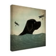 thumbnail image 4 of Trademark Fine Art 'Black Dog Swim' Canvas Art by Ryan Fowler, 4 of 4