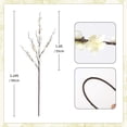 thumbnail image 3 of 4 Piezas Ramas de Flor de Cerezo Blancas, Ramas de Flor de Cerezo Artificiales con Tallos Largos Flores de Seda Artificiales para Jarrón, Boda, Oficina, Fiesta, Mesa, Centro de, 3 of 4