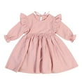 thumbnail image 2 of Esaierr 2-6 Years Girls Casual Dress for Kids Baby,Spring Fall Comfortable Breathable Sundress Dress,Long Sleeve One-Piece Dresses, 2 of 9