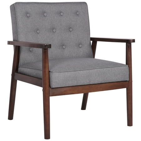 Upholstered Mid-Century Modern Lounge Chair, 30