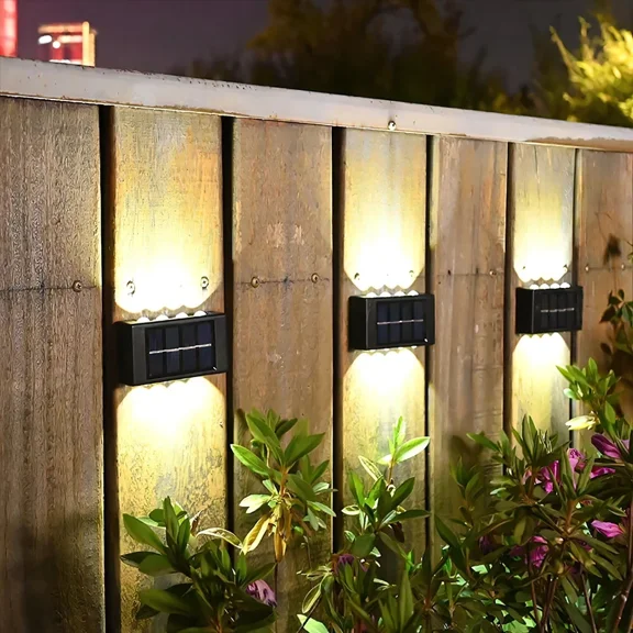 PURELY- Solar 8 Led Deck Light Path Garden Patio Pathway Stairs Step Fence Lamp Outdoor