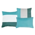 thumbnail image 2 of 6 Pieces Teal Comforter Set - Quilted Blue Bedding Set King Size, 2 of 7