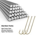 thumbnail image 4 of Dr.Fish 100 Pack Aberdeen Fishing Hooks Extra Long Shank Bronze Light Wire Offset Hooks High Carbon Steel Live Bait Hooks Freshwater Bass Crappie Walleye Panfish Rigs Size 1, 4 of 7
